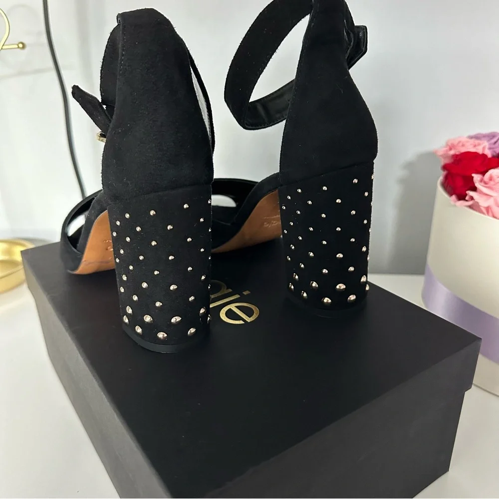 Maje Black block heels Size 37 - Picture 4 of 12